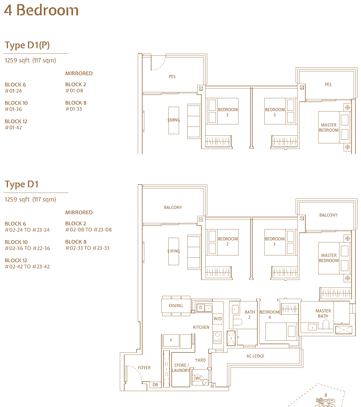 4-Bedroom, Type D1 / D1(P)